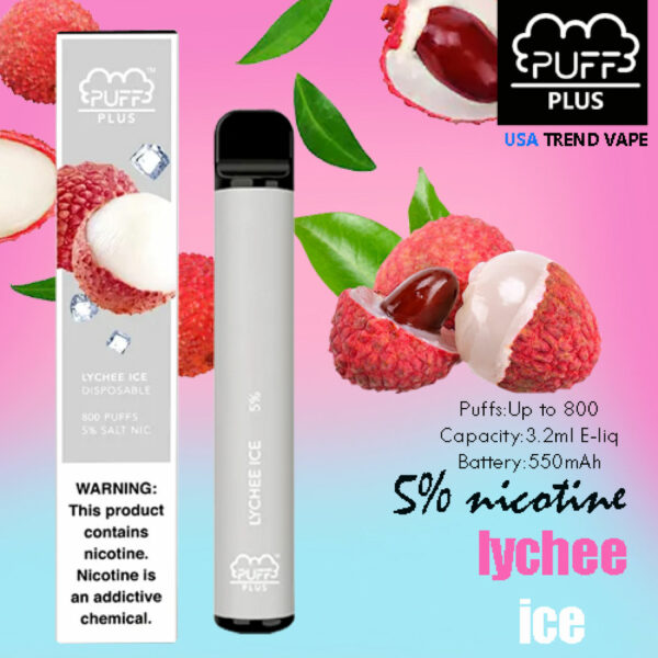PUFF PLUS Iced Lychee 800 puff