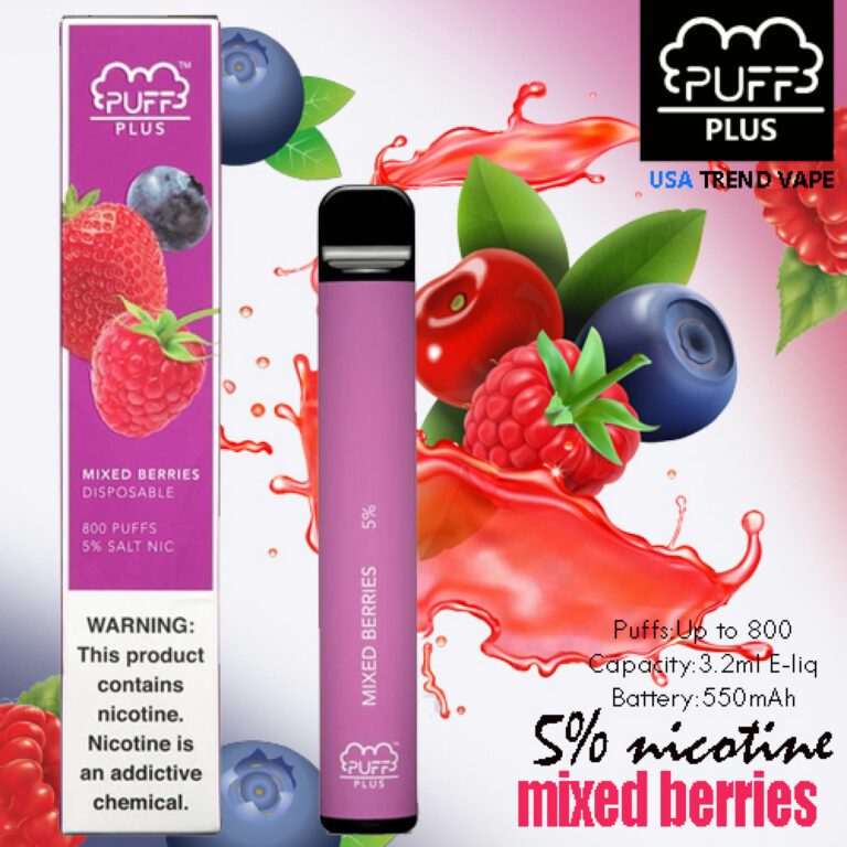 PUFF PLUS Mixed Berries 800 puff Riyadh