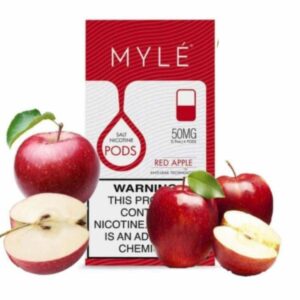 بودات مايلي الاصدار الرابع تفاح احمر Myle V4 Red Apple Pods