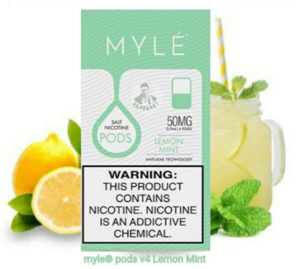 بودات مايلي الاصدار الرابع ليمون مع نعناع MYLE V4 LEMON MINT PODS