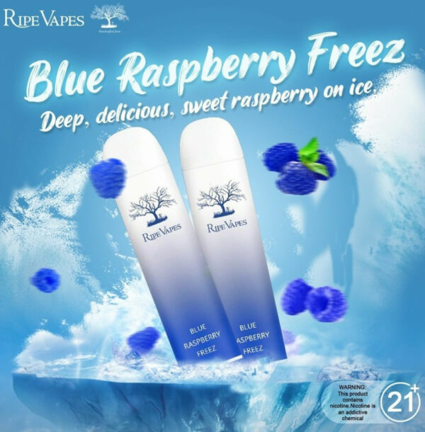 سحبة رايب فيبز بالم - توت ازرق مثلج PALM 3000PUFF - BLUE RASPBERRY FREEZ