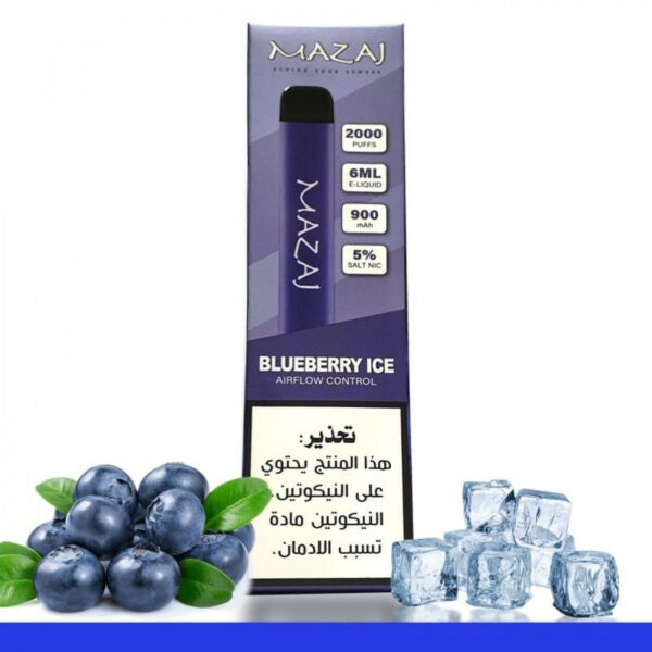 Mazaj 2000 puff Blueberry Ice