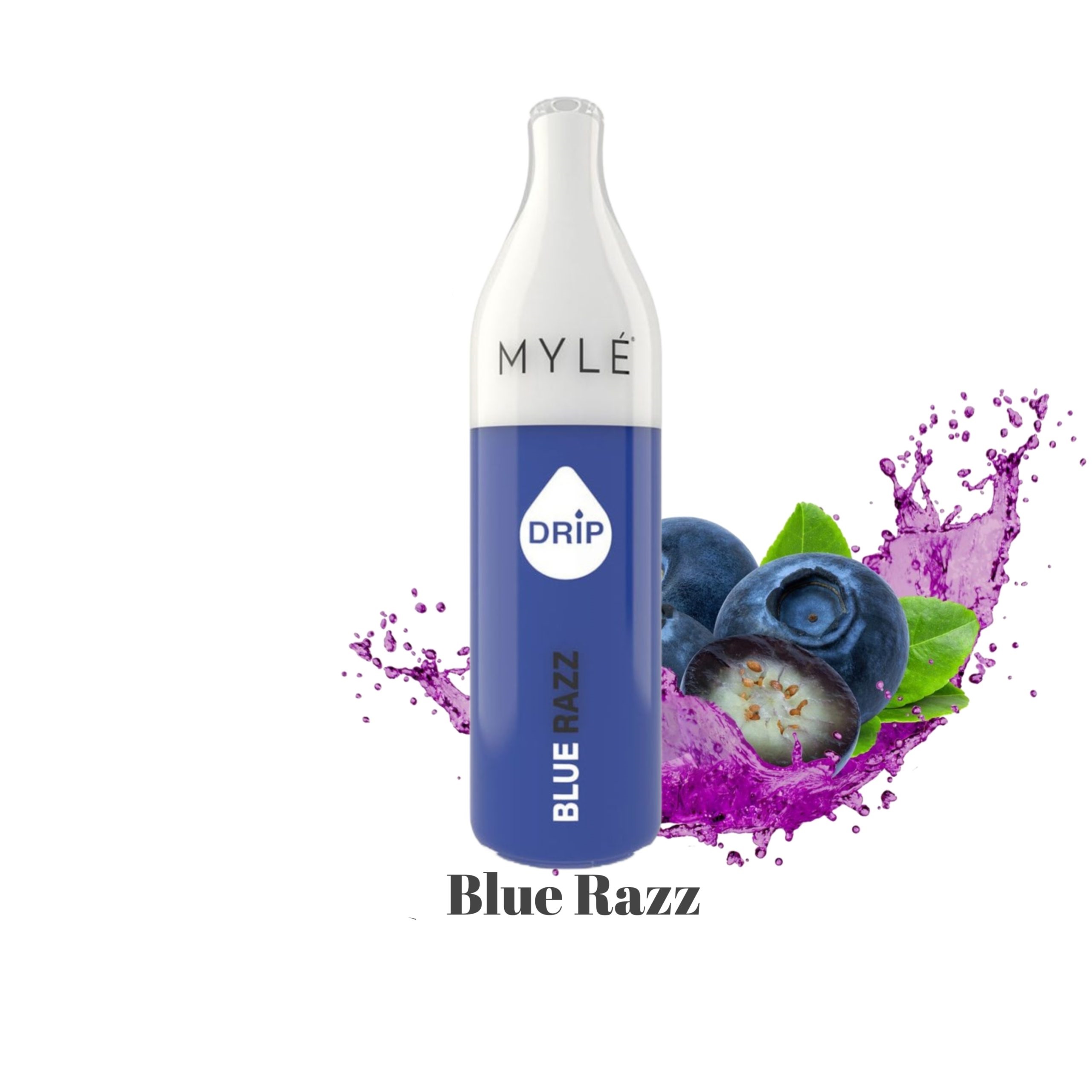 سحبة مايلي دريب نكهة توت ازرق Myle Drip Disposable BLUE RAZZ 2000 Puff