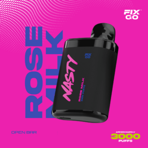 سحبة ناستي روز ميلك NASTY FIX GO 3000 puff - Rose Milk