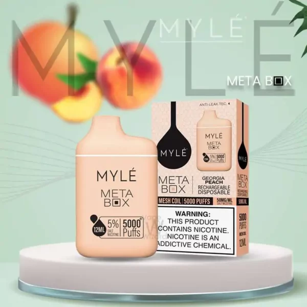 Myle Meta Box Disposable Georgia Peach 5000 Puff