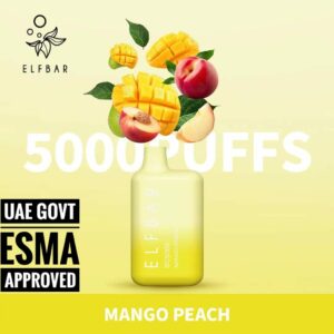 سحبة الف بار 5000 مانجو خوخ ELFBAR BC5000 Mango Peach