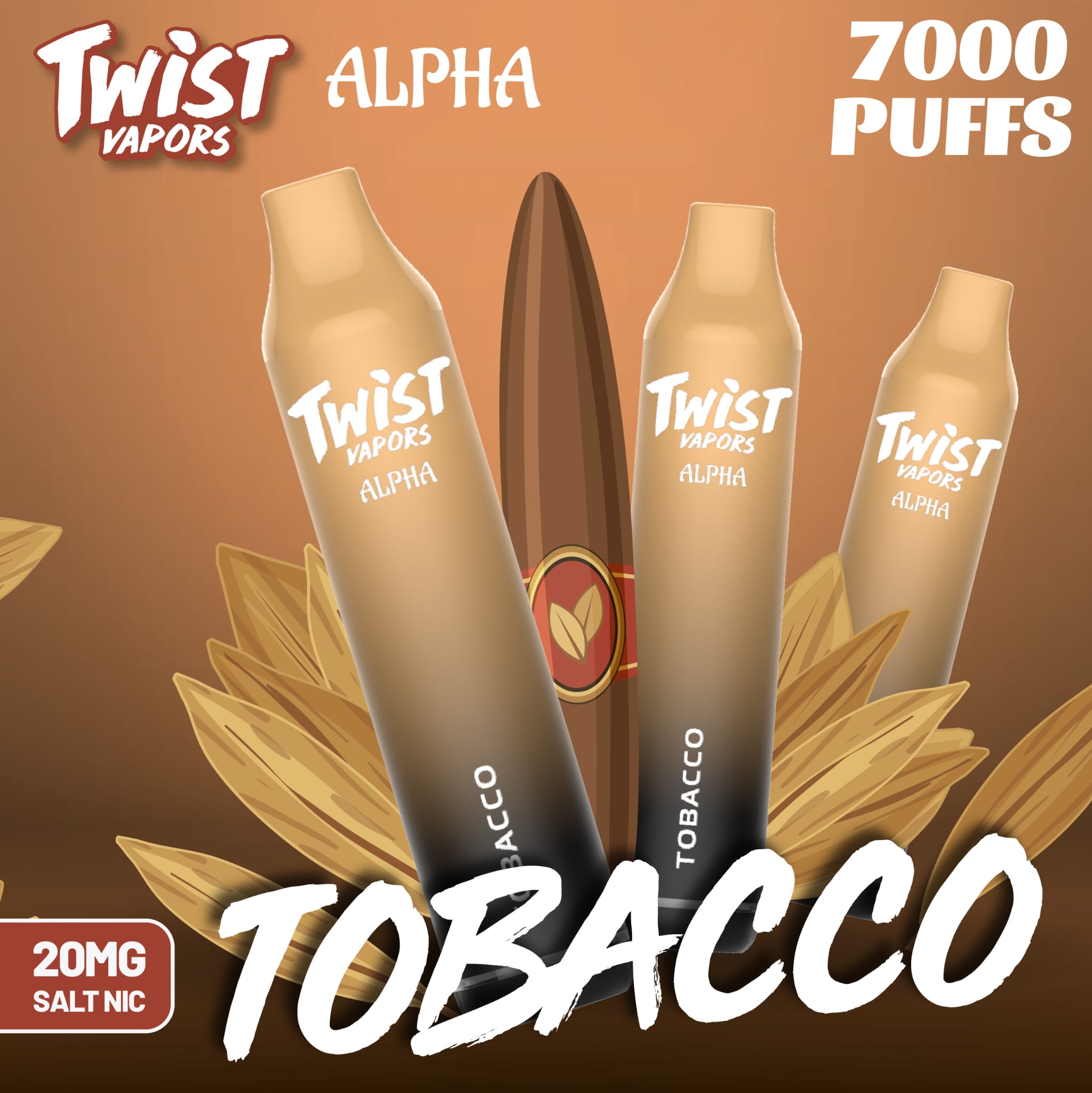 TWIST 7000 puff - Tobacco