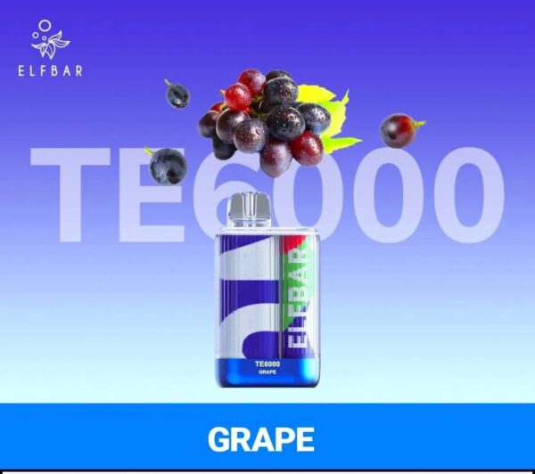 ELF BAR TE6000 DISPOSABLE DEVICE - GRAPE