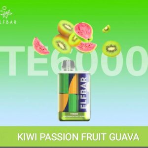 ELF BAR TE6000 DISPOSABLE DEVICE - KIWI PASSION FRUITE GUAVA