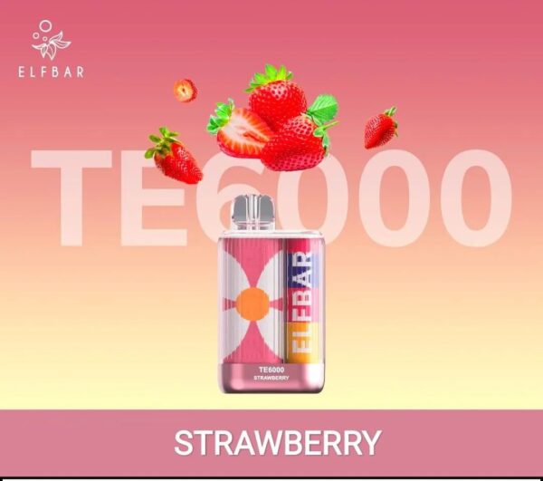 ELF BAR TE6000 DISPOSABLE DEVICE - STRAWBERRY